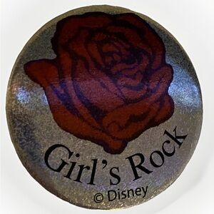 Disney Girl's Rock" Pin-back Button 2005 VTG